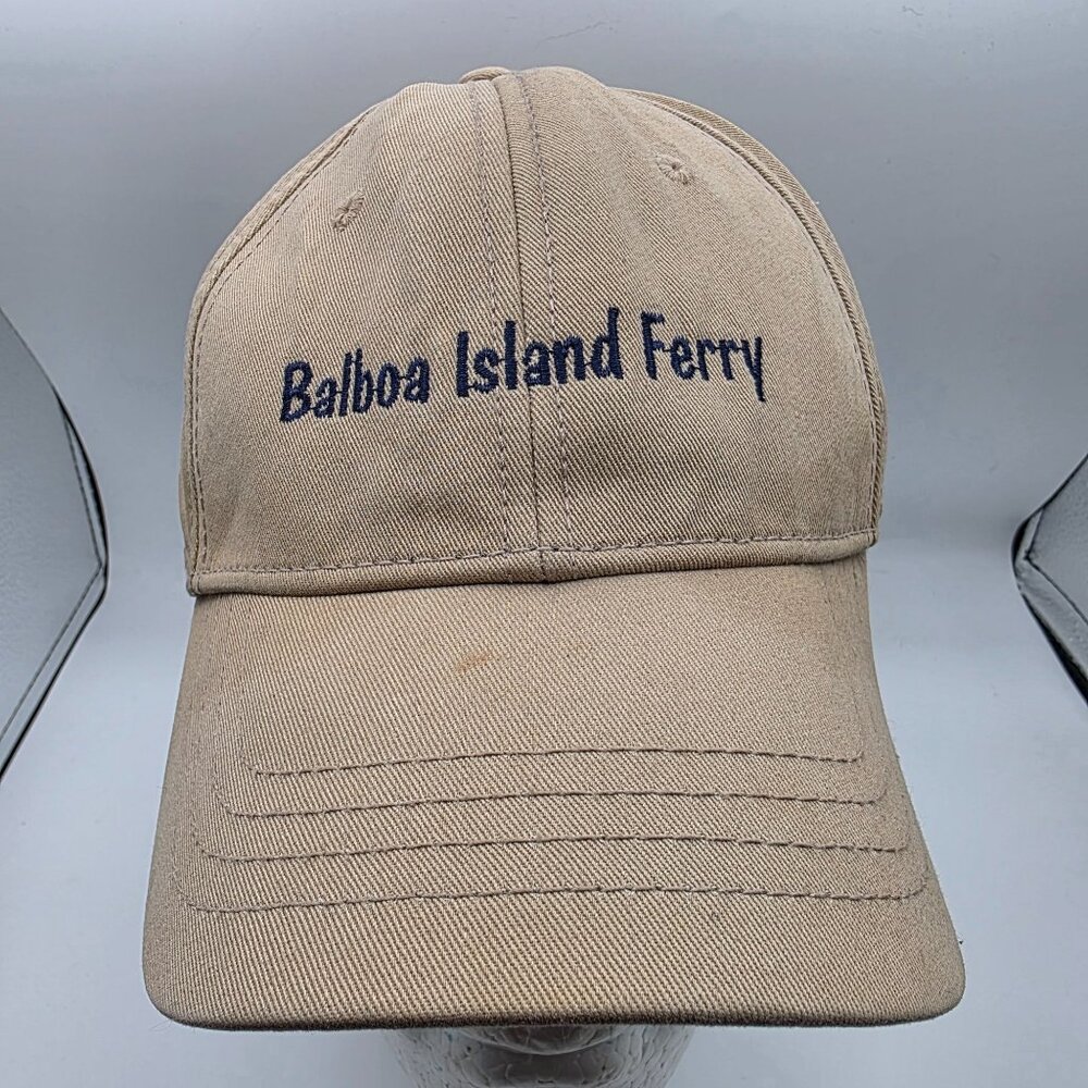Dorfman Pacific DPC Mens OS Beige Cotton Embroidered Baseball Cap Adjustable
